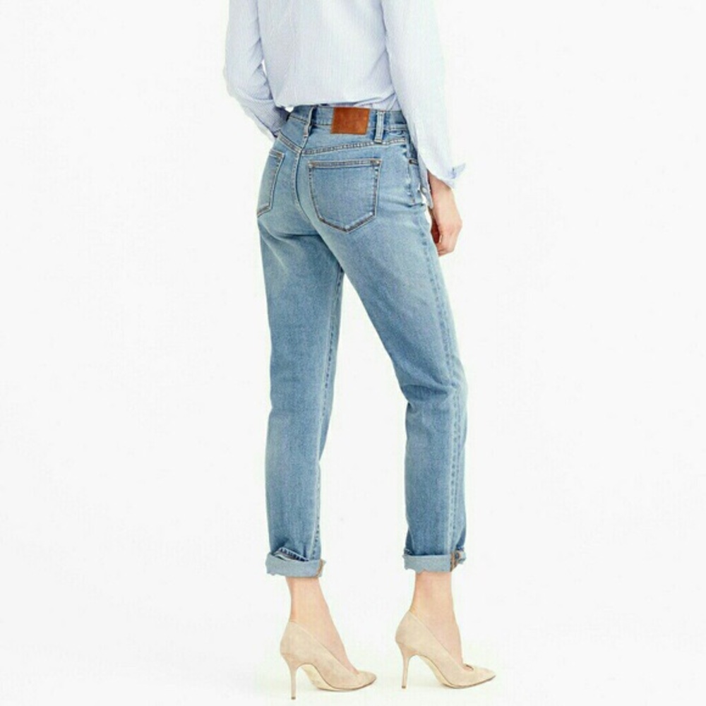 Jcrew slim broken in boyfriend jean